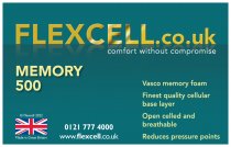 Flexcell.co.uk 500 mattress with Coolmax cover